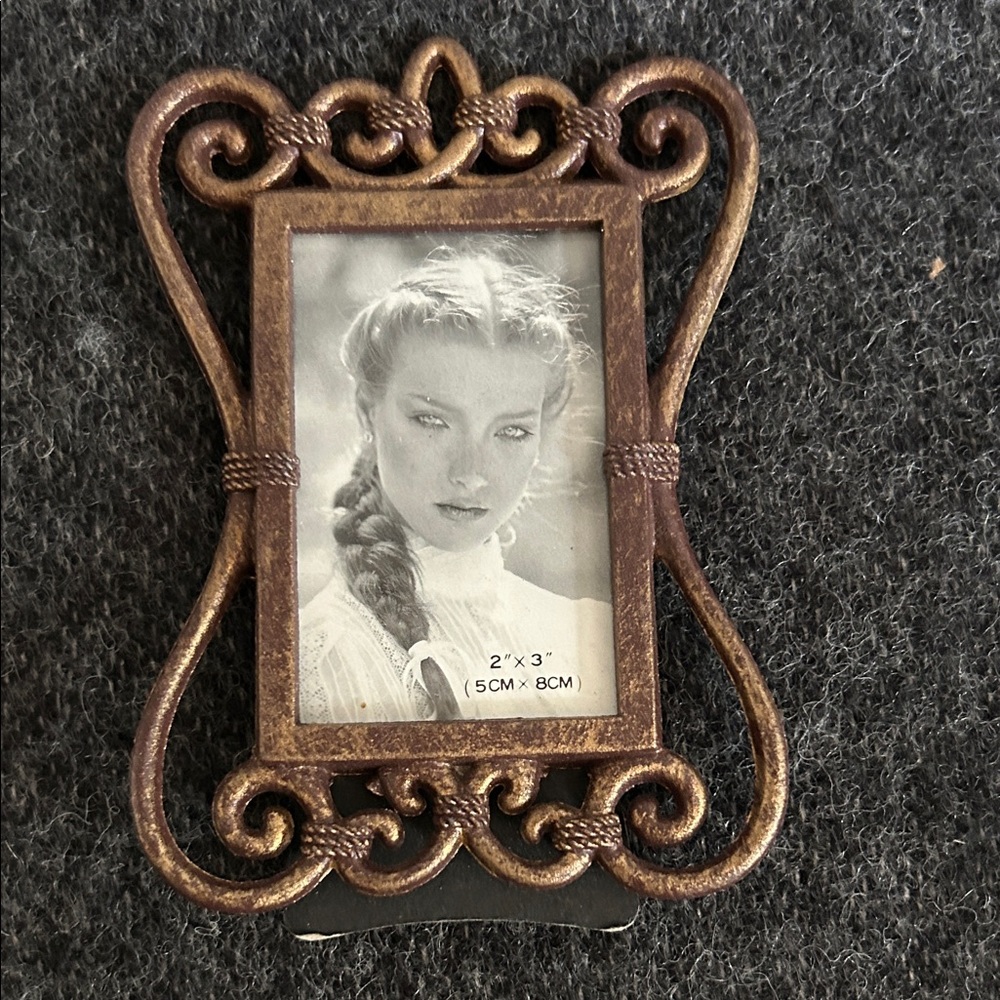 Vintage Bronze Ornate Photo Frame